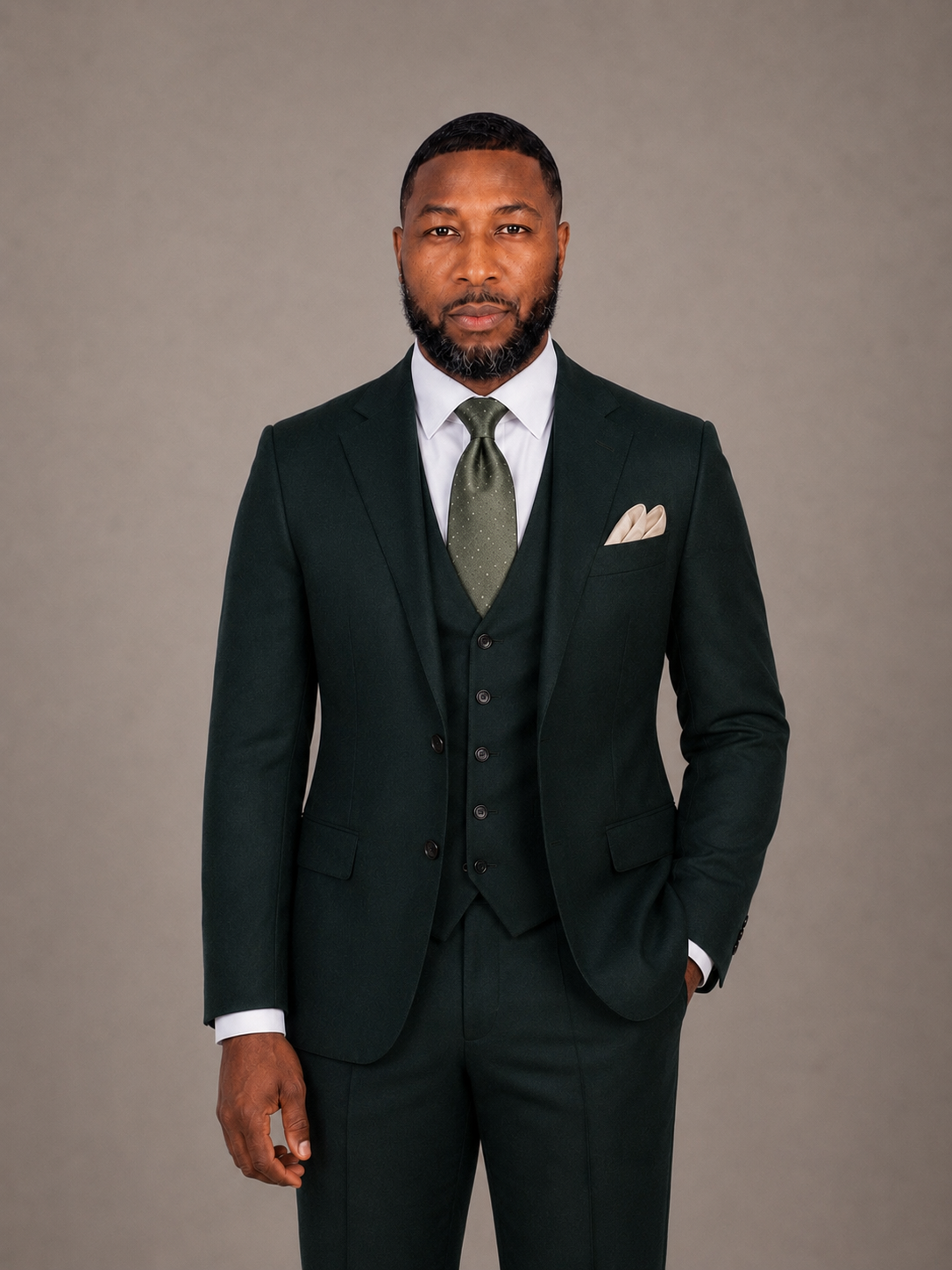 Dark Green 3-Piece Suit