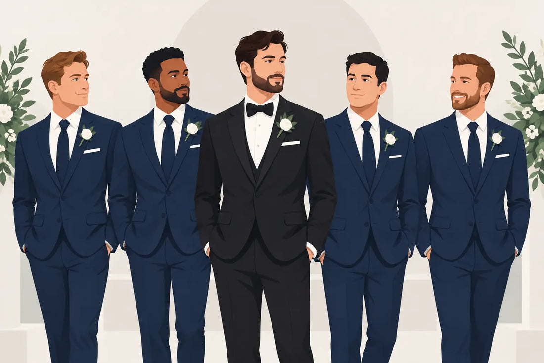 Groomsmen Suits That Look Sharp Beside the Groom