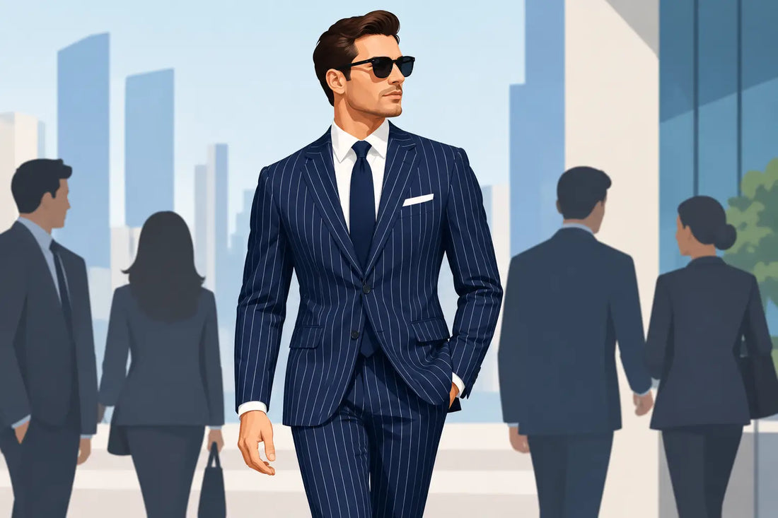 How Striped Suits for Men Command Attention