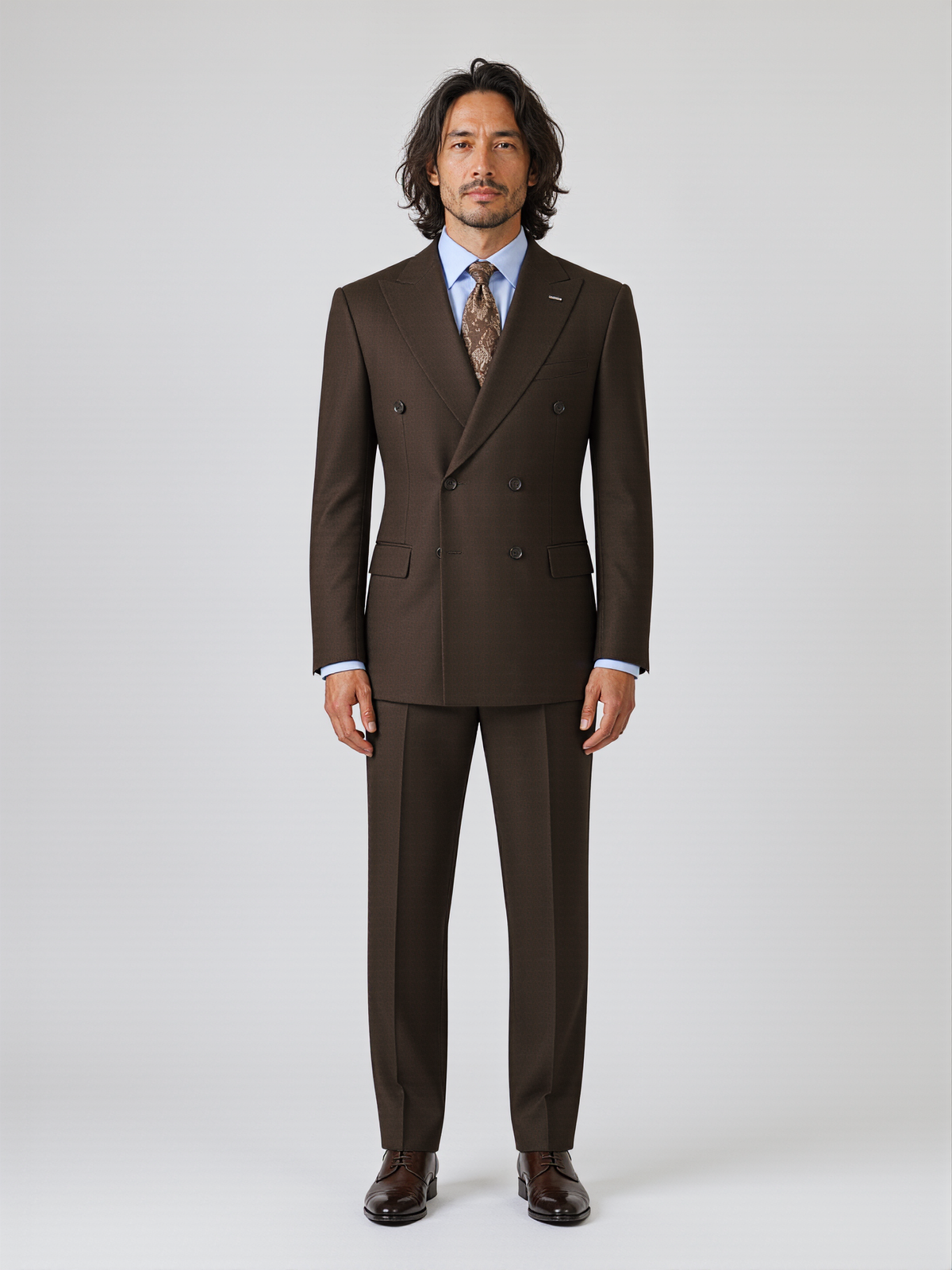 Brown Double-Breasted Suit – Zweireiher Anzug Braun | Harrison E Milano Berlin