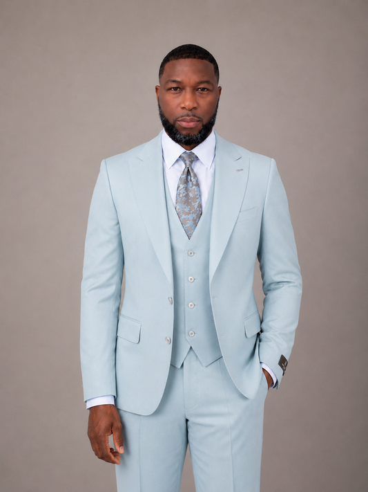 Ice Blue 3-Piece Suit