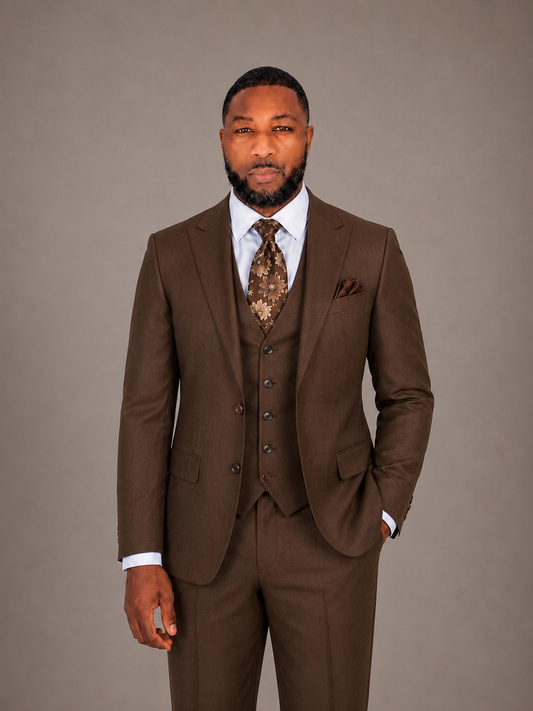 Camel 3-Piece Suit
