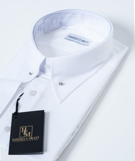 Premium White pin collar Dress Shirt – Timeless Elegance & Distinguished Style